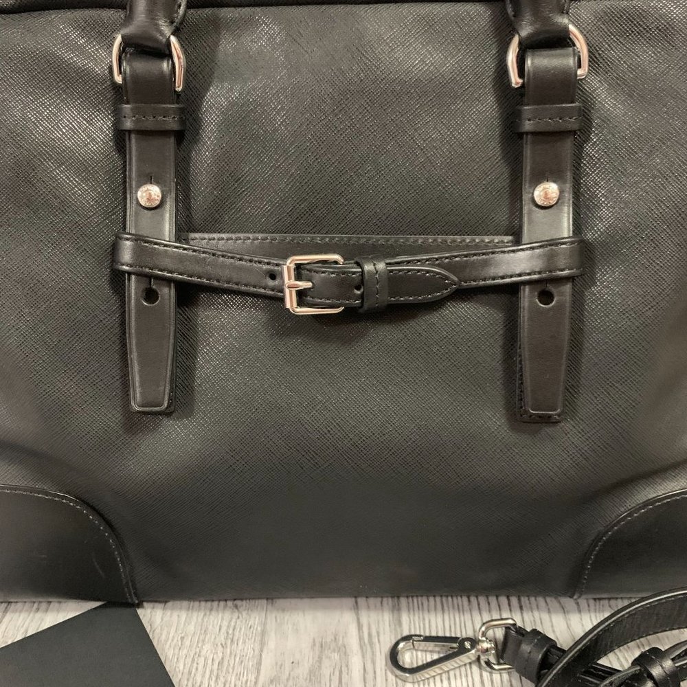 Tumi Villa Nivelle Business Satchel W/ Strap Black - Picture 2 of 16